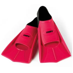 Maru - "New" Training Fins / Flippers - Neon Pink/Black -Swim and Beyond maru new training fins flippers neon pink black 1