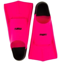 Maru - "New" Training Fins / Flippers - Neon Pink/Black -Swim and Beyond maru new training fins flippers neon pink black 4