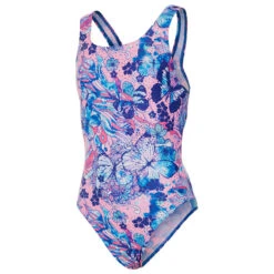 Maru - Puccini Auto Back Girls Swimsuit - Pink -Swim and Beyond maru puccini girls auto back one piece swimsuit 3