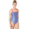 Maru - Shooting Star Swift Back Ladies Swimsuit - Blue/Red