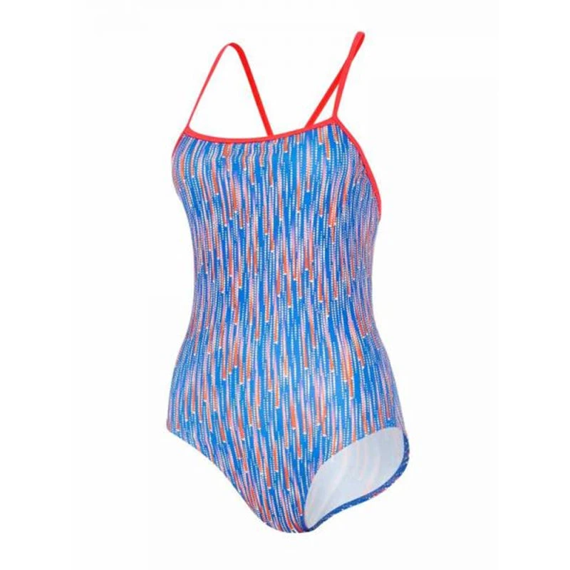 Maru - Shooting Star Swift Back Ladies Swimsuit - Blue/Red 5 Maru - Shooting Star Swift Back Ladies Swimsuit - Blue/Red - Image 5