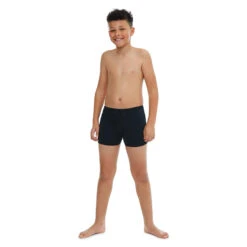 Maru - Solid Pacer Junior Boys Short - Black -Swim and Beyond maru solid pacer short junior black 3
