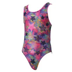 Maru - Sprinkled Stardust Sparkle Auto Back Girls Swimsuit - Pink -Swim and Beyond maru sprinkled stardust sparkle auto back pink 3