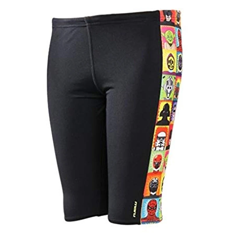 Maru - Super Hero Pacer Panel Boys Jammer - Black/Multi 2 Maru - Super Hero Pacer Panel Boys Jammer - Black/Multi - Image 2