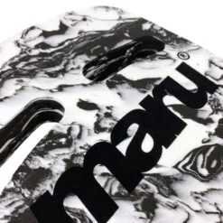 Maru - Swirl Two Grip Fitness Kickboard - Black/White -Swim and Beyond maru swirl two grip fitness kickboard black white 3