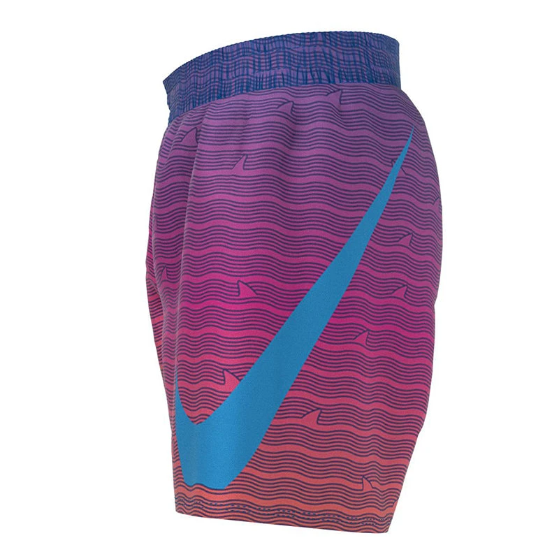 Nike - Boys Shark Stripe Breaker 4" Volley Short (Photo Blue) 2 Nike - Boys Shark Stripe Breaker 4" Volley Short (Photo Blue) - Image 2