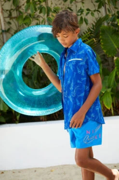 Nike - Boy's Split Logo Lap 4" Volley Short (Photo Blue) 9 Nike - Boy's Split Logo Lap 4" Volley Short (Photo Blue) -Swim and Beyond nike boys split logo lap 4 volley short photo blue 1 4