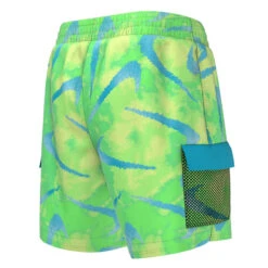 Nike - Boys Tie Dye Swoosh 4' Volley Short (Green Strike) -Swim and Beyond nike boys tie dye swoosh 4 volley short green strike 3
