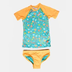Nike - Fun Forest Short Sleeve Top Bikini Set (Washed Teal) -Swim and Beyond nike fun forest short sleeve top bikini set washed teal 4