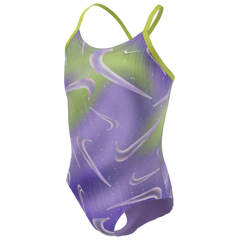 Nike - Girl's Aurora Swoosh Crossback One Piece (Action Grape) 1 Nike - Girl's Aurora Swoosh Crossback One Piece (Action Grape)