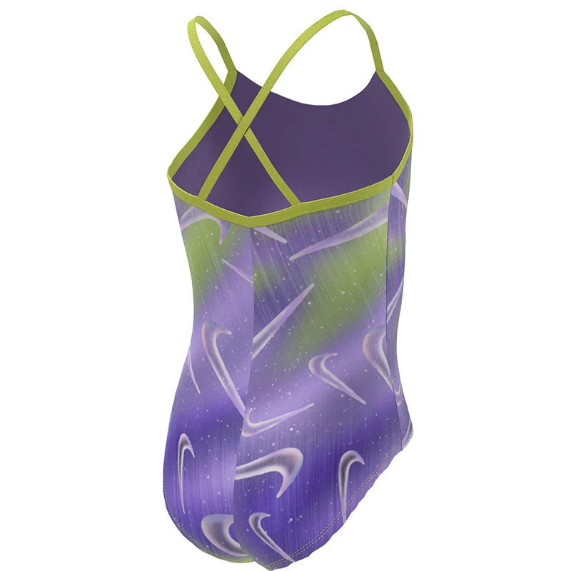 Nike - Girl's Aurora Swoosh Crossback One Piece (Action Grape) 2 Nike - Girl's Aurora Swoosh Crossback One Piece (Action Grape) - Image 2