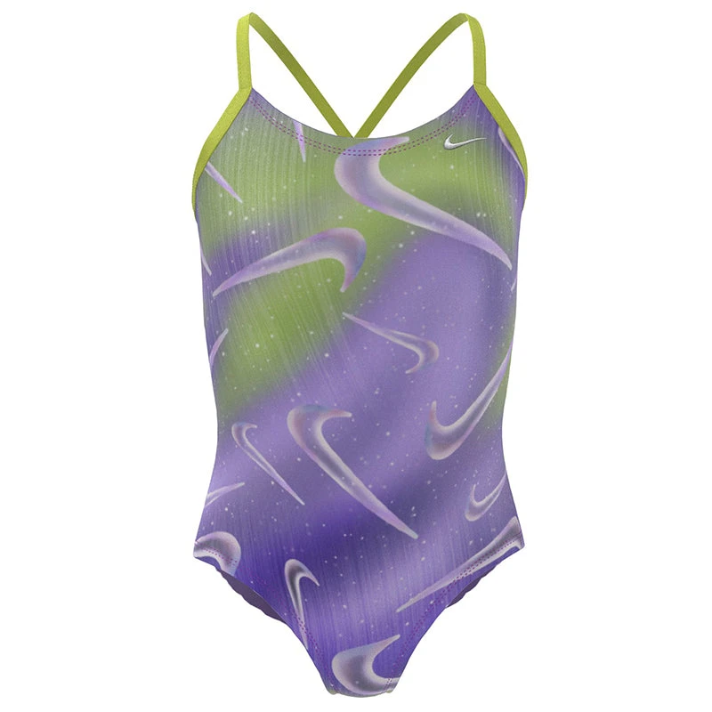 Nike - Girl's Aurora Swoosh Crossback One Piece (Action Grape) 3 Nike - Girl's Aurora Swoosh Crossback One Piece (Action Grape) - Image 3