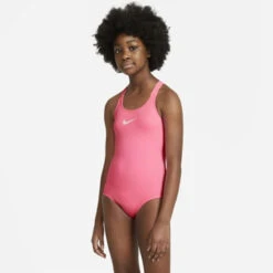 Nike - Girl's Essential Racerback One Piece (Sunset Pulse) 5 Nike - Girl's Essential Racerback One Piece (Sunset Pulse) -Swim and Beyond nike girls essential racerback one piece sunset pulse 3