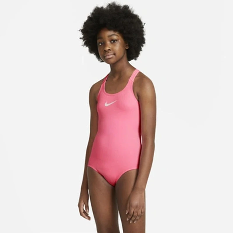 Nike - Girl's Essential Racerback One Piece (Sunset Pulse) 3 Nike - Girl's Essential Racerback One Piece (Sunset Pulse) - Image 3