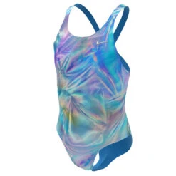 Nike - Girls Hydrastrong Multiple Prints Fastback One Piece (Cool Multi) -Swim and Beyond nike girls hydrastrong multiple prints fastback one piece cool multi 3