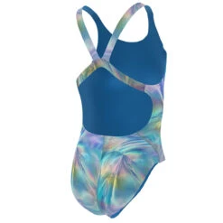 Nike - Girls Hydrastrong Multiple Prints Fastback One Piece (Cool Multi) -Swim and Beyond nike girls hydrastrong multiple prints fastback one piece cool multi 4