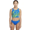 Nike - Girls' Script Logo Crossback Midkini Set (Photo Blue)