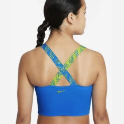 Nike - Girls' Script Logo Crossback Midkini Set (Photo Blue) -Swim and Beyond nike girls script logo crossback midkini set photo blue 5
