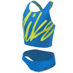 Nike - Girls' Script Logo Crossback Midkini Set (Photo Blue) -Swim and Beyond nike girls script logo crossback midkini set photo blue 7