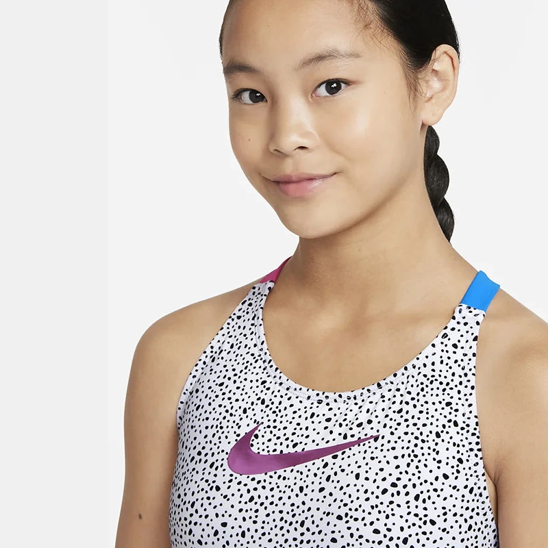 Nike - Girls' Water Dots Crossback Monokini (Black) 3 Nike - Girls' Water Dots Crossback Monokini (Black) - Image 3