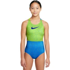 Nike - Girls' Water Dots Crossback Monokini (Photo Blue)