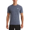 Nike - Heather Short Sleeve Hydroguard (Midnight Navy)