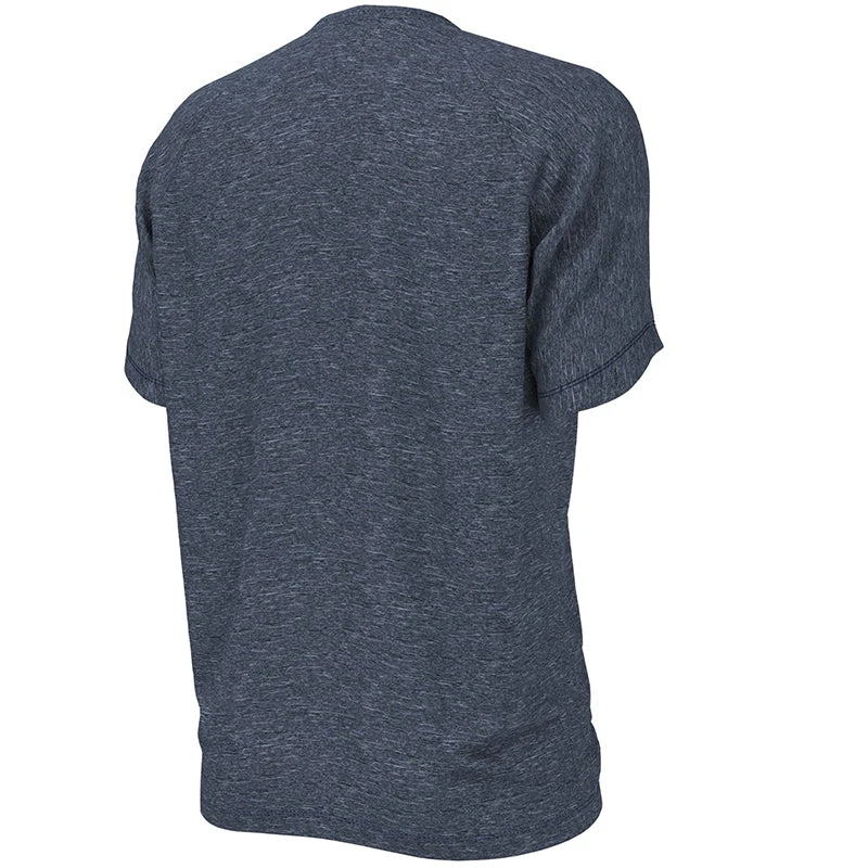 Nike - Heather Short Sleeve Hydroguard (Midnight Navy) 5 Nike - Heather Short Sleeve Hydroguard (Midnight Navy) - Image 5