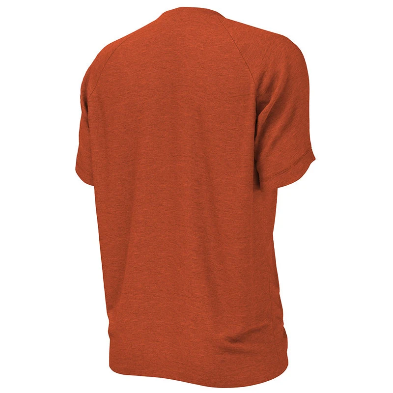 Nike - Heather Short Sleeve Hydroguard (Rush Orange) 4 Nike - Heather Short Sleeve Hydroguard (Rush Orange) - Image 4