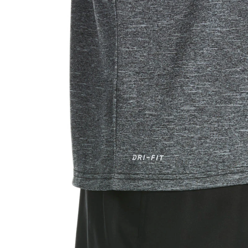 Nike - Heather Tilt Short Sleeve Hydroguard (Black) 4 Nike - Heather Tilt Short Sleeve Hydroguard (Black) - Image 4