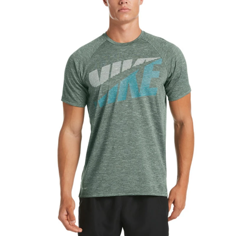Nike - Heather Tilt Short Sleeve Hydroguard (Galactic Jade) 1 Nike - Heather Tilt Short Sleeve Hydroguard (Galactic Jade)