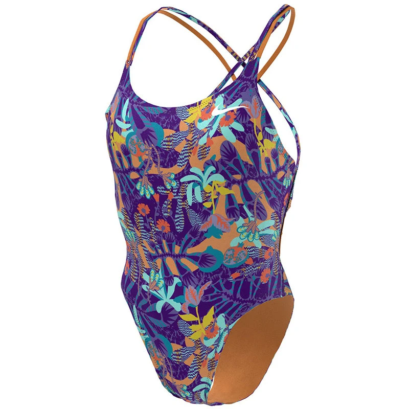 Nike - Hydrastrong Multiple Print Spiderback One Piece (Psychic Purple) 5 Nike - Hydrastrong Multiple Print Spiderback One Piece (Psychic Purple) - Image 5