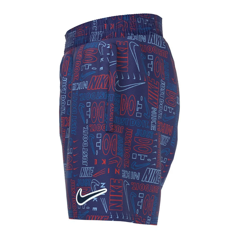 Nike - Logo Mash-Up Breaker 4" Volley Short (Midnight Navy) - Boys 2 Nike - Logo Mash-Up Breaker 4" Volley Short (Midnight Navy) - Boys - Image 2