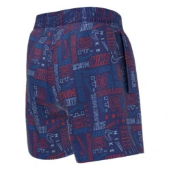 Nike - Logo Mash-Up Breaker 4" Volley Short (Midnight Navy) - Boys 6 Nike - Logo Mash-Up Breaker 4" Volley Short (Midnight Navy) - Boys -Swim and Beyond nike logo mash up breaker 4 volley short midnight navy 3