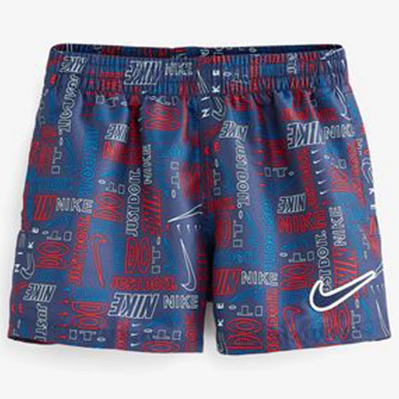 Nike - Logo Mash-Up Breaker 4" Volley Short (Midnight Navy) - Boys 4 Nike - Logo Mash-Up Breaker 4" Volley Short (Midnight Navy) - Boys - Image 4