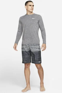 Nike - Long Sleeve Hydroguard T-Shirt (Black) 25 Nike - Long Sleeve Hydroguard T-Shirt (Black) -Swim and Beyond nike long sleeve hydroguard t shirt black 12