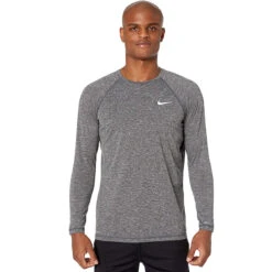 Nike - Long Sleeve Hydroguard T-Shirt (Black) 20 Nike - Long Sleeve Hydroguard T-Shirt (Black) -Swim and Beyond nike long sleeve hydroguard t shirt black 7