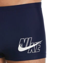 Nike - Men's Logo Square Leg ( Midnight Navy) 11 Nike - Men's Logo Square Leg ( Midnight Navy) -Swim and Beyond nike mens logo square leg midnight navy 4