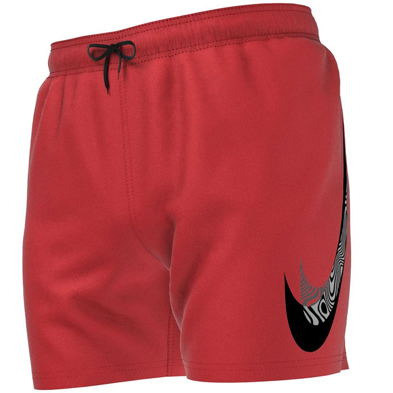 Nike - Men's Swim Liquify Swoosh 5" Volley Short (University Red) 3 Nike - Men's Swim Liquify Swoosh 5" Volley Short (University Red) - Image 3