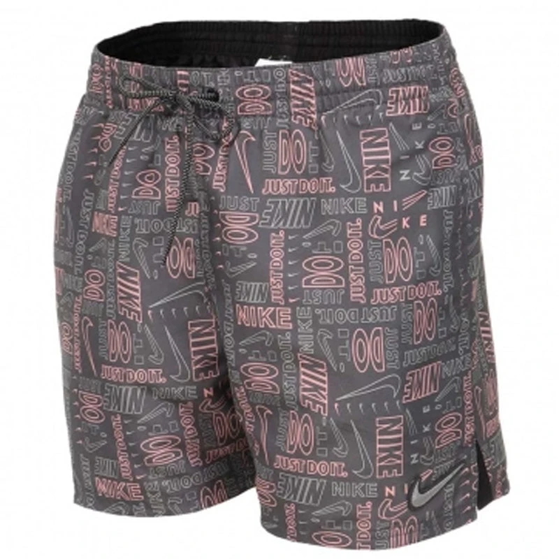Nike - Men's Swim Logo Mash-up 5" Volley Short (Iron Grey) 1 Nike - Men's Swim Logo Mash-up 5" Volley Short (Iron Grey)