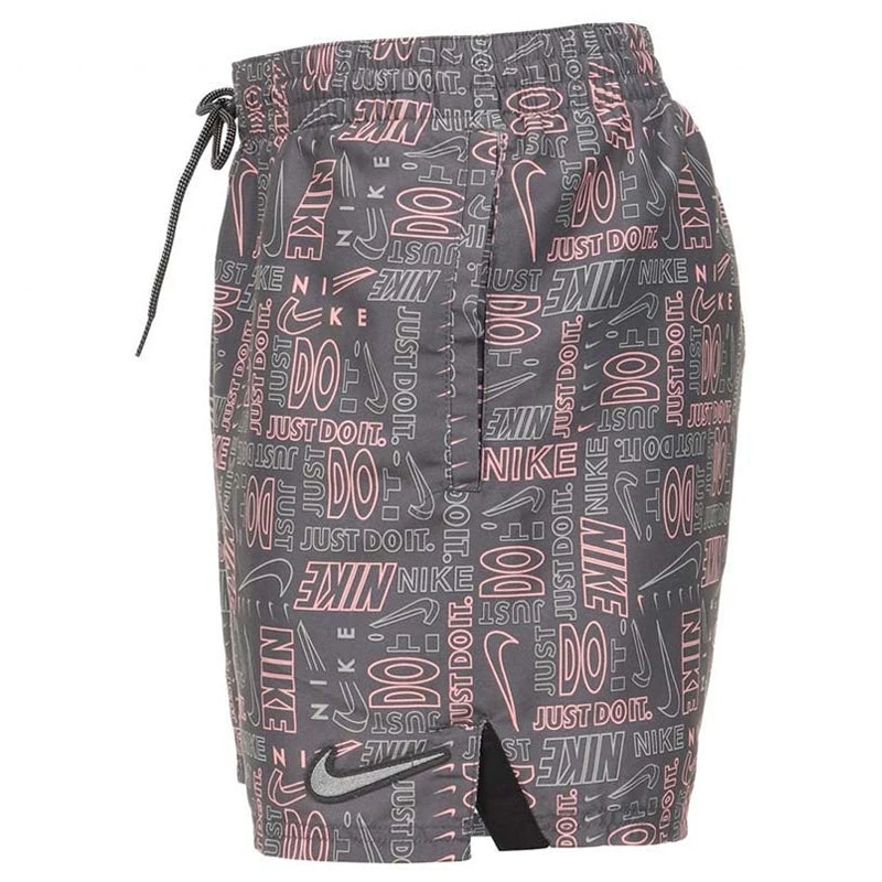 Nike - Men's Swim Logo Mash-up 5" Volley Short (Iron Grey) 3 Nike - Men's Swim Logo Mash-up 5" Volley Short (Iron Grey) - Image 3