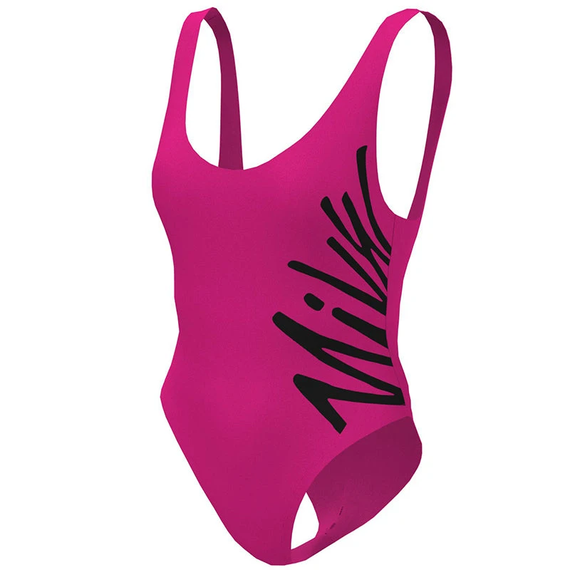 Nike - Multi Logo U-Back One Piece (Pink Prime) 8 Nike - Multi Logo U-Back One Piece (Pink Prime) - Image 8