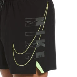 Nike - Reflect Logo 5" Volley Short (Black) -Swim and Beyond nike reflect logo 5 volley short black 4