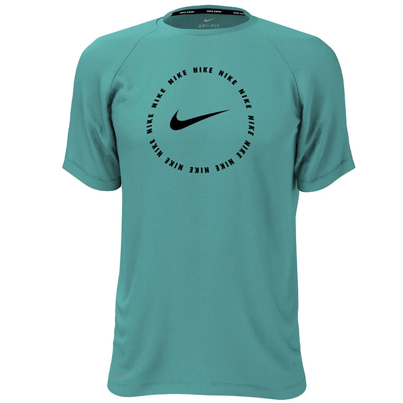 Nike - Ring Logo Short Sleeve Hydroguard (Washed Teal) 3 Nike - Ring Logo Short Sleeve Hydroguard (Washed Teal) - Image 3