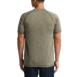 Nike - Short Sleeve Hydroguard T-Shirt (Medium Olive) -Swim and Beyond nike short sleeve hydroguard t shirt medium olive 4