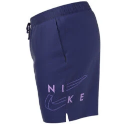 Nike - Split Logo Icon 7" Volley Short (Midnight Navy) -Swim and Beyond nike split logo icon 7 volley short midnight navy 6