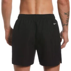 Nike - Swoosh Break 5" Volley Short (Black) -Swim and Beyond nike swoosh break 5 volley short black 3