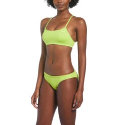 Nike - Women's Essential Racerback Bikini Set (Atomic Green) -Swim and Beyond nike womens essential racerback bikini set atomic green 6