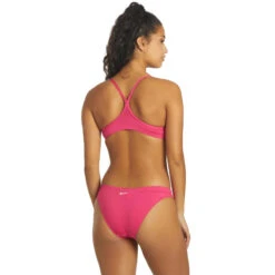 Nike - Women's Essential Racerback Bikini Set (Pink Prime) 9 Nike - Women's Essential Racerback Bikini Set (Pink Prime) -Swim and Beyond nike womens essential racerback bikini set pink prime 3