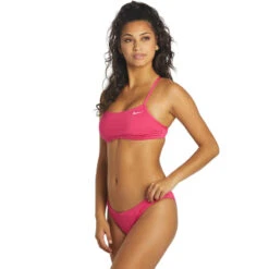 Nike - Women's Essential Racerback Bikini Set (Pink Prime) 10 Nike - Women's Essential Racerback Bikini Set (Pink Prime) -Swim and Beyond nike womens essential racerback bikini set pink prime 4