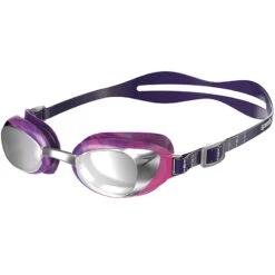 Speedo - Aquapure Mirror Goggle - Purple/Silver -Swim and Beyond speedo aquapure mirror goggle purple silver 3